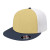 Custom Flexfit Performance Trucker Mesh Back Cap - Genuine Leather Applique - Vegas Gold/Navy/White_XXL