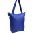 Custom RPET Zip Tote - Blue Back View