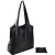 Custo RPET Folding Tote - Black Back View