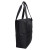 Custom Aria RPET Quilted Tote - Black Side View