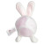 Custom Stress Busters Rabbit - White Back View