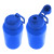 Custom 34 oz. Jessie RPET Bottle - Translucent Blue Top View