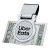 Custom Round Metal Money Clip - Silver Front View