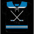 Custom 22" X 23" Jersey Shaped Cooling Towel - Hockey Design 1