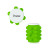 Custom Push Pop Bubble Spinning Fidget Sensory Toy - Lime 
