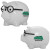 Custom Smart Saver Piggy Bank - White