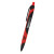 Custom Sleek Write Two-Tone Rubberized Pen - Black with Red