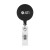 Custom Round Retractable Badge Holder - 30" - Black