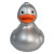 Custom Colorful 3.5" Rubber Ducks - Silver