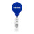 Custom Tear Drop Retractable Badgeholder - Blue