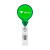 Custom Tear Drop Retractable Badgeholder - Translucent green