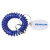 Custom Bracelet Coil with White Tag - Blue