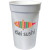 Custom Stadium Cups 17 oz - Full Four Color Process - White