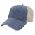 Custom Washed Pigment Dyed -Washed Mesh Cap - Navy/stone