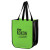Custom Matte Laminated Designer Tote Bag - 12" x 15" x 8" - Lime Green 