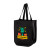 Custom Matte Laminated Designer Tote Bag - Full Color - Black 