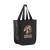 Custom Matte Laminated Designer Tote Bag - Full Color - Black 