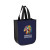 Custom Matte Laminated Designer Tote Bag - Full Color - Navy 