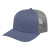 Custom Mesh Back Trucker Cap with Modified Flat Visor - Slate Blue/Charcoal