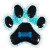 Custom Puppy Paw Aqua Pearls Hot/Cold Pack - Blue 