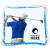 Custom Golfer Square Aqua Pearls Hot/Cold Pack