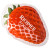 Custom Strawberry Art Hot/Cold Pack - Red 