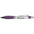 Custom Wolverine Metallic Gripper Pen - Silver Purple 