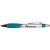 Custom Wolverine Metallic Gripper Pen - Silver Light Blue - Process Blue 