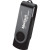 Custom Two-Tone Rotate Flash Drive-4 GB - Black