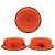 Custom Galvanized Steel Pet Bowl - Orange