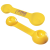 Custom 4 Way Measuring Spoon - Yellow 