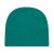 Logo Embroidered Custom Solid Knit Beanies - Teal