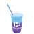 Custom 22 Oz Mood Stadium Cup with Lid & Mood Straw - Blue to purple