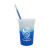 Custom 22 Oz Mood Stadium Cup with Lid & Mood Straw - Frost to blue