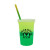 Custom 22 Oz Mood Stadium Cup with Lid & Mood Straw - Yellow to green