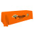 Custom Economy Table Throw - 8' Full Color - Orange 