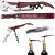 Custom Pulltap's Double Hinged Waiters Corkscrew - Burgundy 