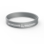 Custom Silicone 1/2 Inch Wristband - Silver