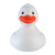 Custom Colorful 3.5" Rubber Ducks - White