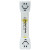 Custom 3 Minute Toothbrush Sand Timer - Yellow/White
