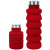 Custom Collapsible Silicon Water Bottle - Red