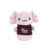 Shorties Stuffed Animals with Imprinted Shirts - Axolotl
