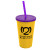 Custom Tumbler with Lid & Straw Mix and Match Colors - Yellow 