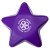 Custom Star Stress Reliever - Purple 