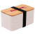 Logo Imprinted Wheat Straw Bento Box - White