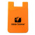 Custom Roadrunner Silicone Cling Wallet - Orange
