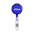 Custom Round Retractable Badge Holder - 30" - Translucent Blue