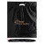 Custom Biodegradable Fold Over Die Cut Bag - 18 x 22 - Black