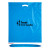Custom Biodegradable Fold Over Die Cut Bag - 18 x 22 - Blue