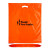 Custom Biodegradable Fold Over Die Cut Bag - 18 x 22 - Orange
